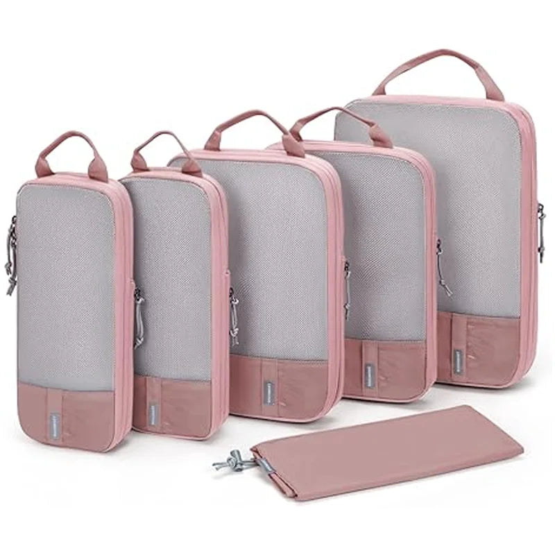 BAGSMART Compression Packing Cubes for Travel and Luggage Organization