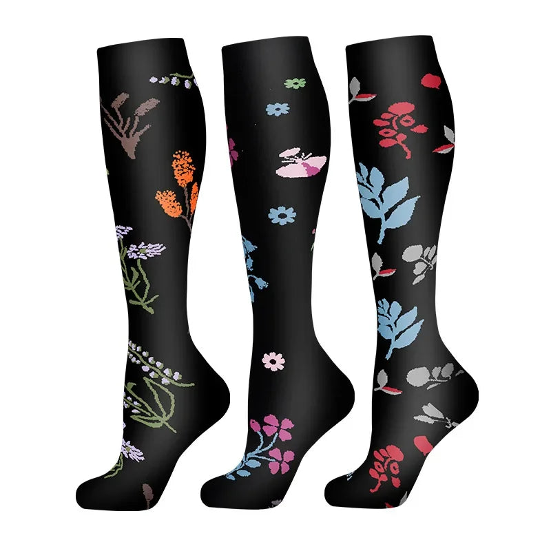 Compression Socks 30mmHg Unisex Three Pairs Knee High Pack