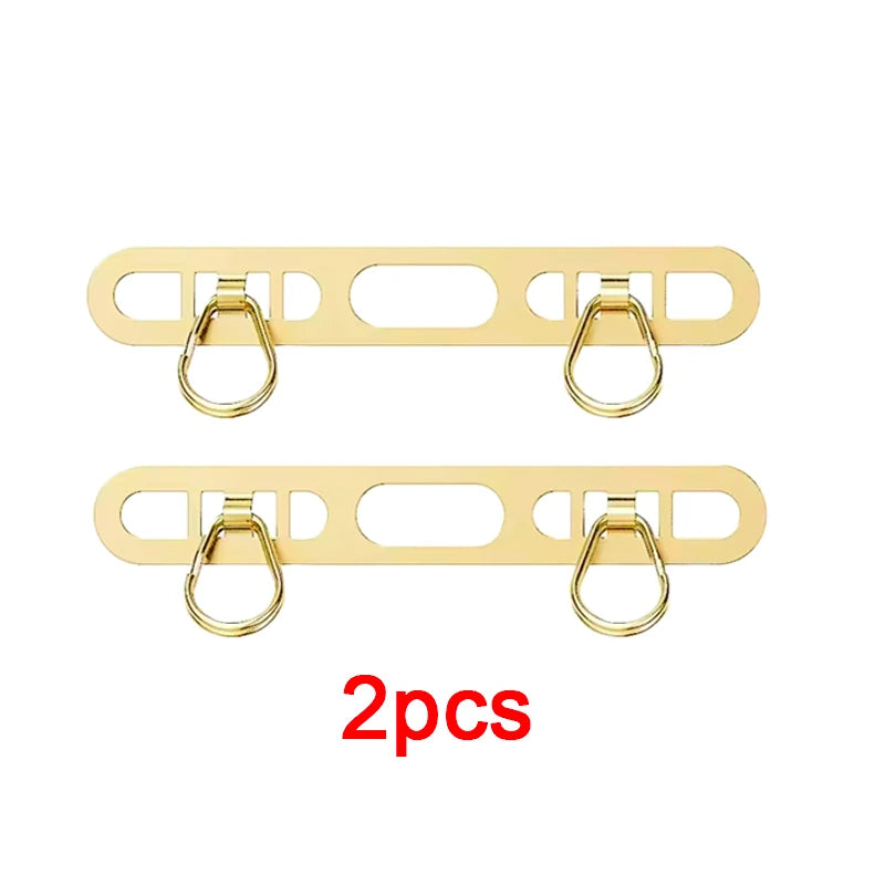 1pcs Stainless Steel Mobile Phone Lanyard Patch Side Hanging Clip Double Buckle Phone Straps Gasket Metal Connect Piece for