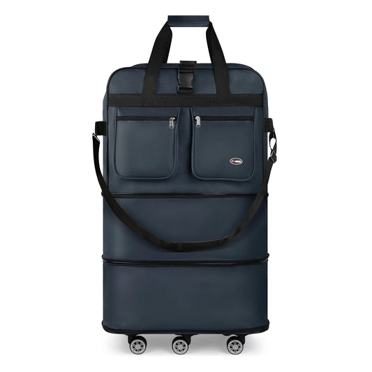 30/36/40 Inch Foldable Expandable Suitcase Bag Water-resistant Large Capacity Rolling Travel Luggage Bag For Moving Storage