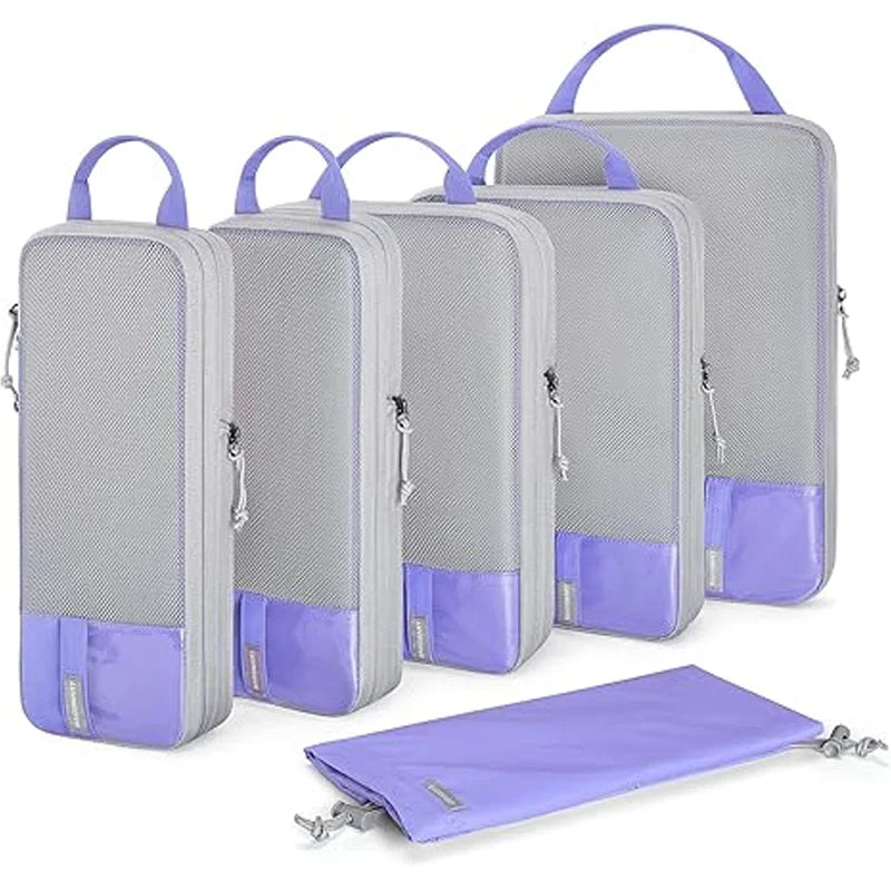BAGSMART Compression Packing Cubes for Travel and Luggage Organization