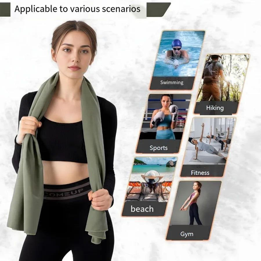 Oversized Microfiber Beach Towel Quick Dry Sand Free Soft Absorbent