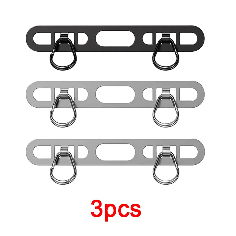 1pcs Stainless Steel Mobile Phone Lanyard Patch Side Hanging Clip Double Buckle Phone Straps Gasket Metal Connect Piece for