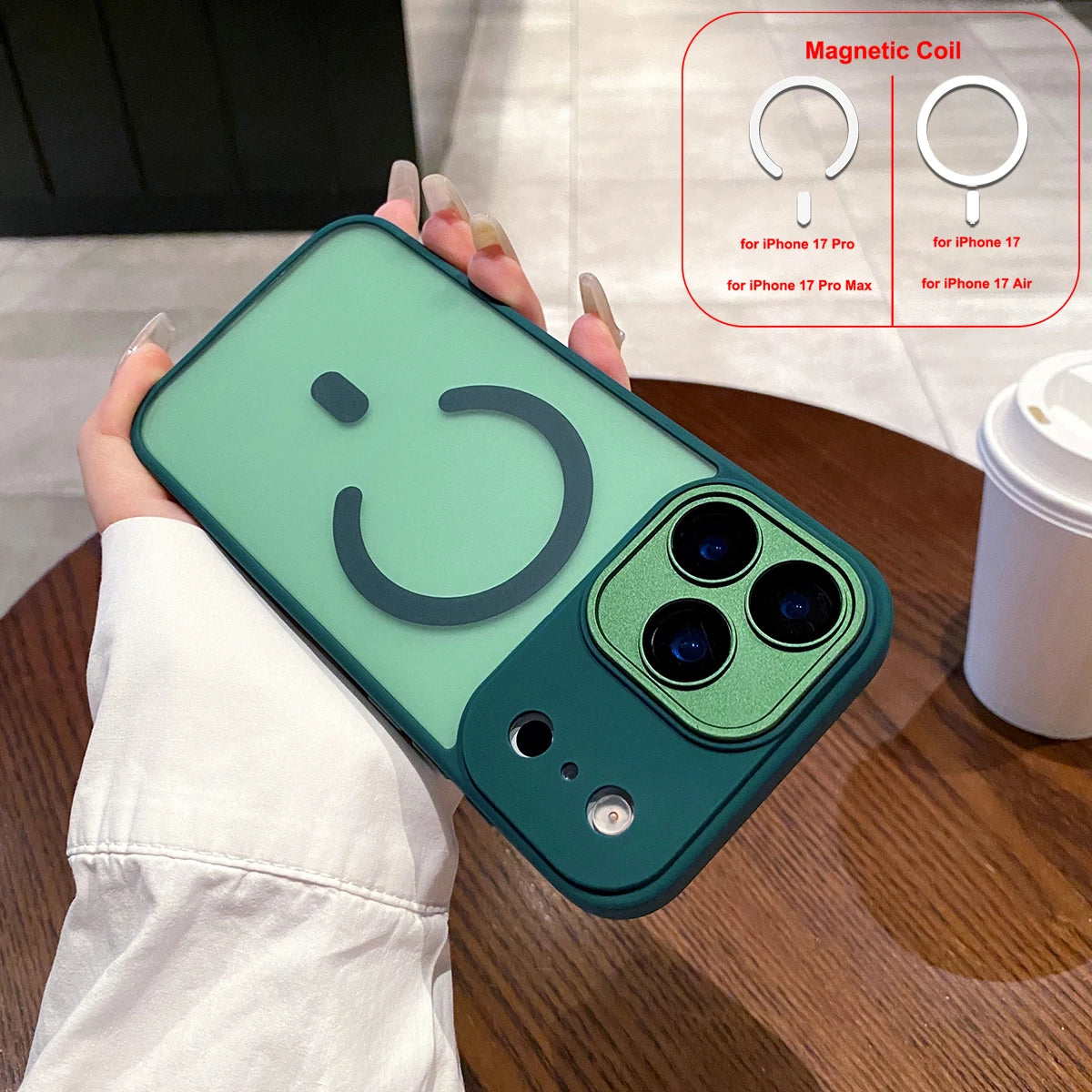 LICOERS Magnetic Case For iPhone 17 Pro Max Shockproof