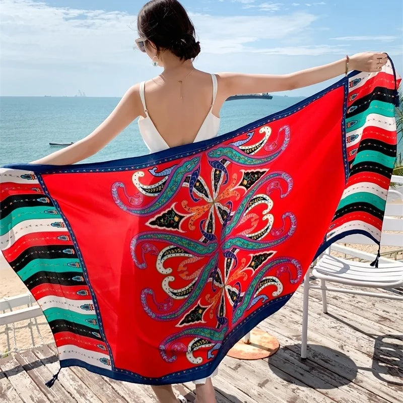 Scoiry 23 Styles Beach Cover Ups Pareo Sarong Wrap Swimsuit