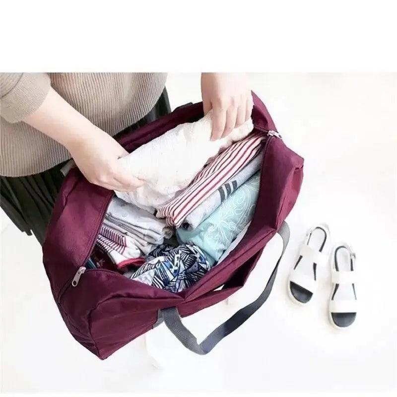 Multifunctional Folding Travel Bag Waterproof Luggage Storage Large Capacity