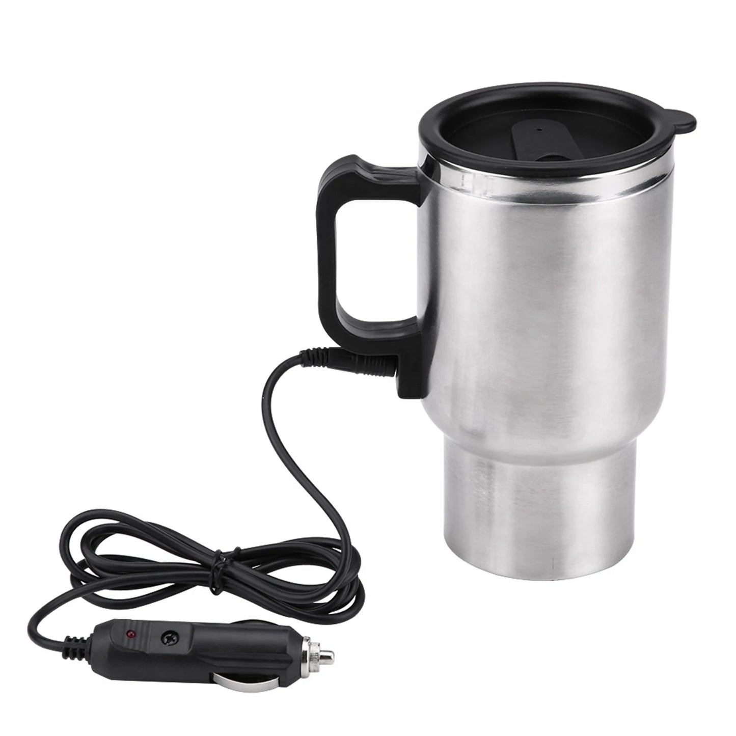 12V Electric Travel Kettle Stainless Steel Car Cup for Coffee and Tea