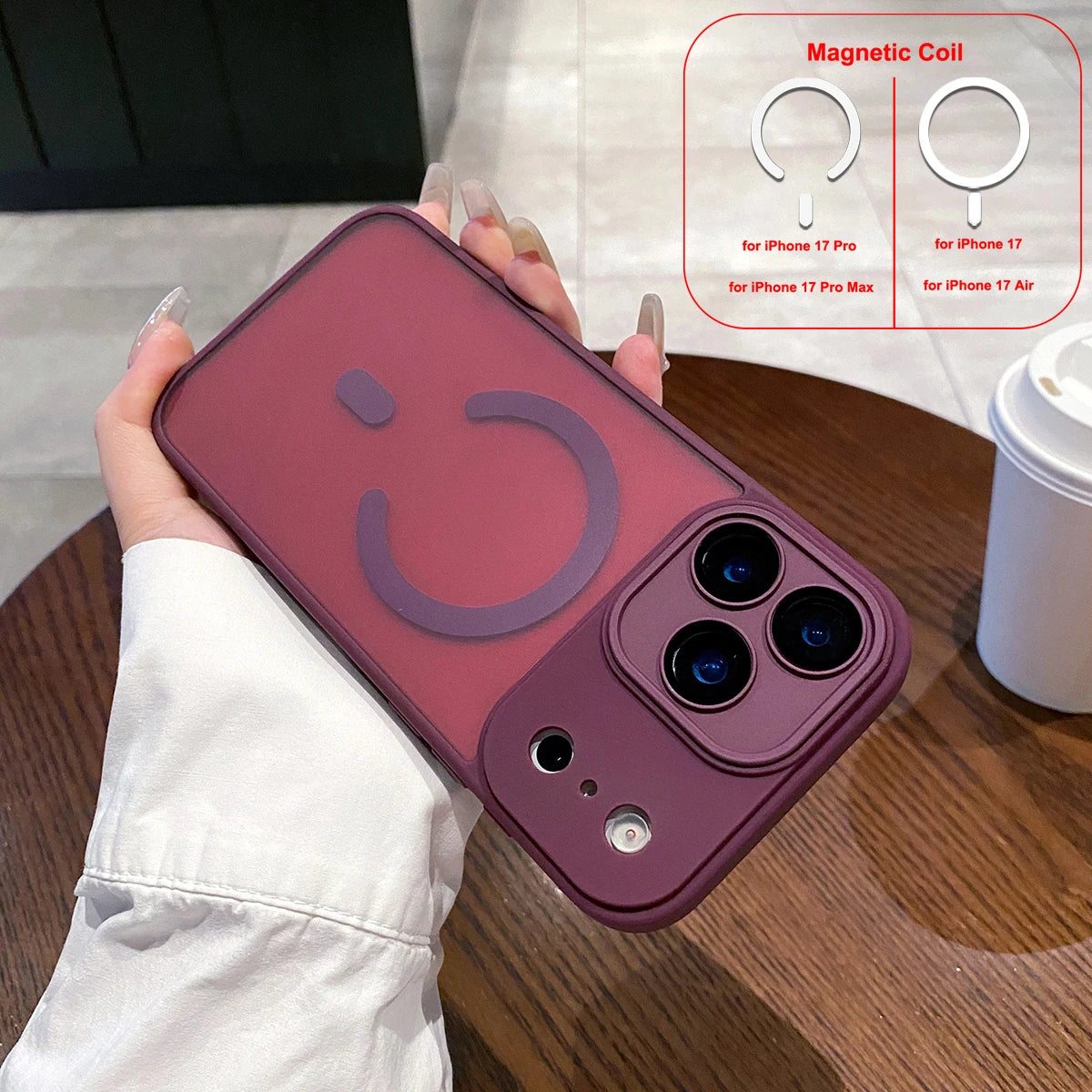 LICOERS Magnetic Case For iPhone 17 Pro Max Shockproof