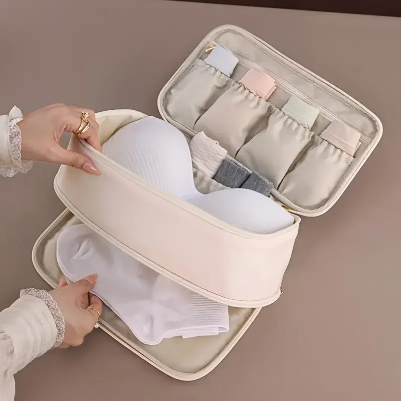 Waterproof Double Layer Travel Underwear Storage Bag