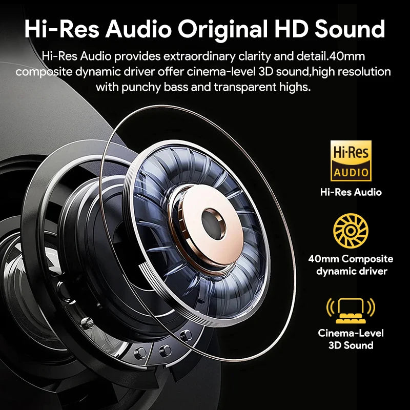 QCY H3 Wireless Headphones Bluetooth 5.4 Active Noise Cancellation