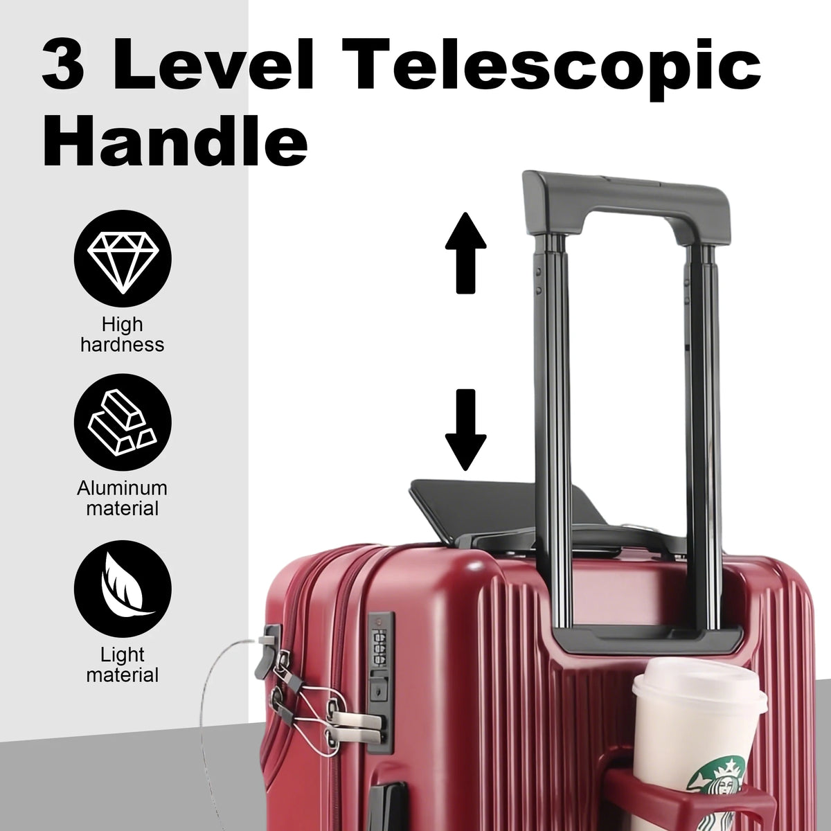 Premium Hardshell Travel Luggage With TSA Lock And Wheels