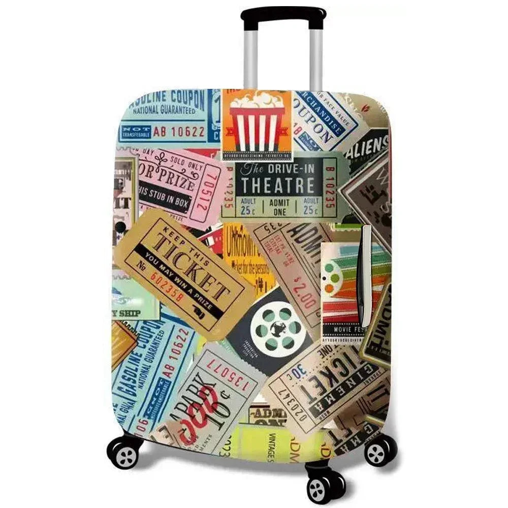 Stretch Fabric Luggage Cover Protector For Travel Suitcases