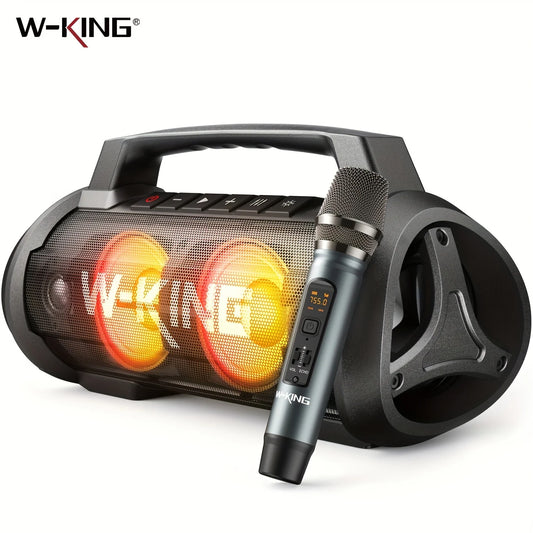 W-King D10MIC Portable Bluetooth Speaker With Bass Boost And Microphone