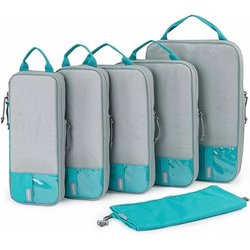 BAGSMART Compression Packing Cubes for Travel and Luggage Organization