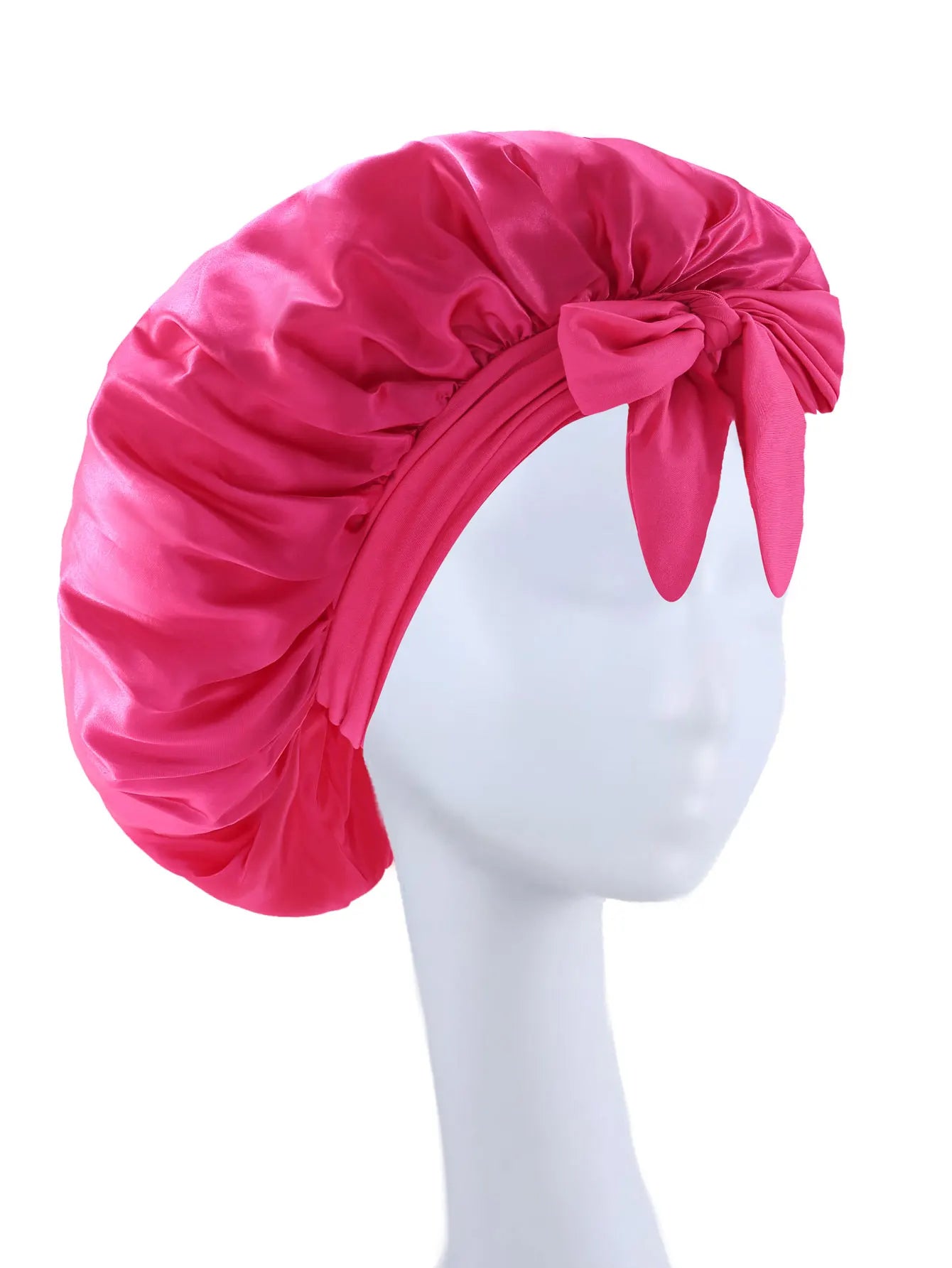 New Silky Bonnet For Sleeping Women Satin Bonnet Hair Bonnet Night Sleep Cap Scarf Wrap For Curly Hair Tie Band For CurlyHat