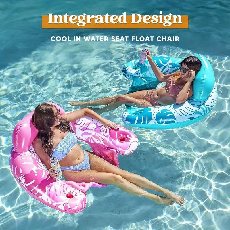 JOYFY Inflatable Pool Chair Float Hammock Compact Beach Summer Fun