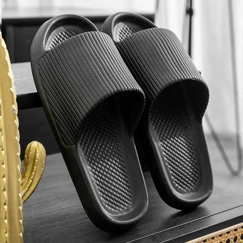 KSJXMY Platform Slippers Women EVA Non-Slip Indoor Slides
