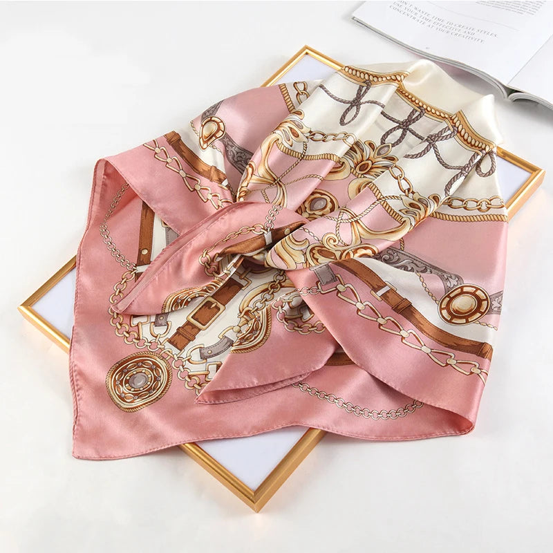 Women Square Polyester Scarves Fashion Shawl Versatile Hijab Headscarf Style