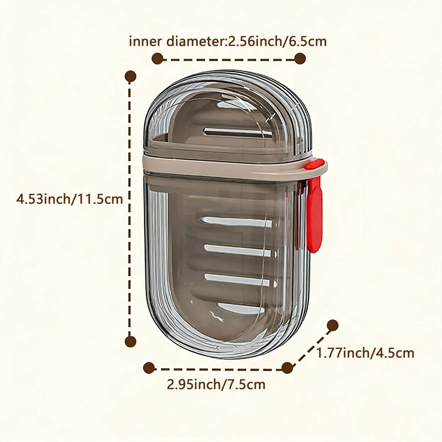 Portable Wooden Soap Box With Sealed Lid For Travel Storage