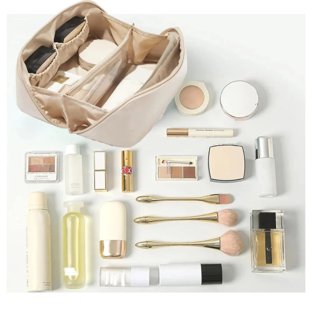 Luxury Women Makeup Organizer Toiletry Bag Travel Storage Zipper Case