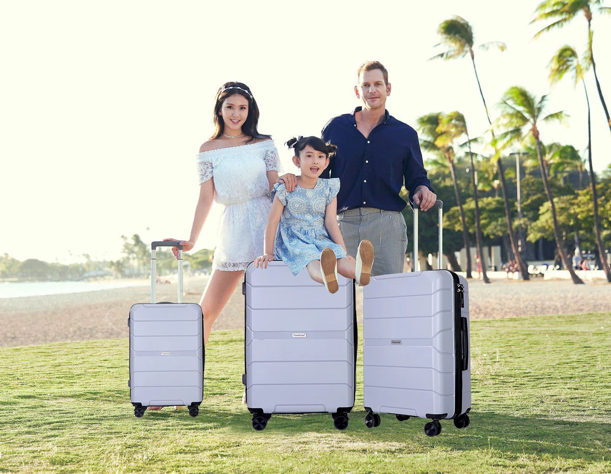 Travelhouse Lightweight Hardshell Spinner Luggage Set With TSA Lock
