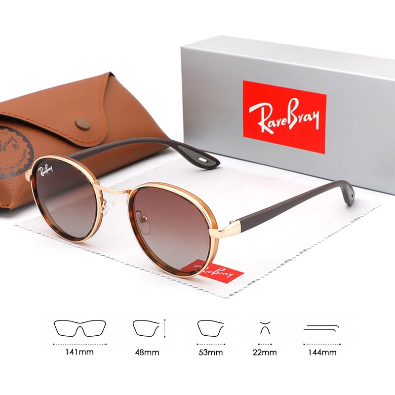 RareBray Classic Round Frame Sunglasses UV400 Polarized Fashion Glasses High Quality Men/Women Driving Leisure Eyewear