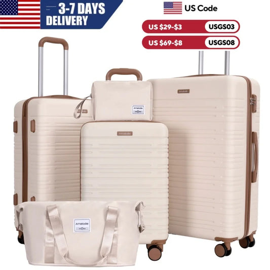 Travelhouse ABS Hard Case Spinner Luggage Set With TSA Lock