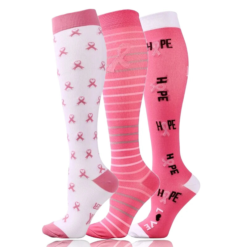 Compression Socks 30mmHg Unisex Three Pairs Knee High Pack