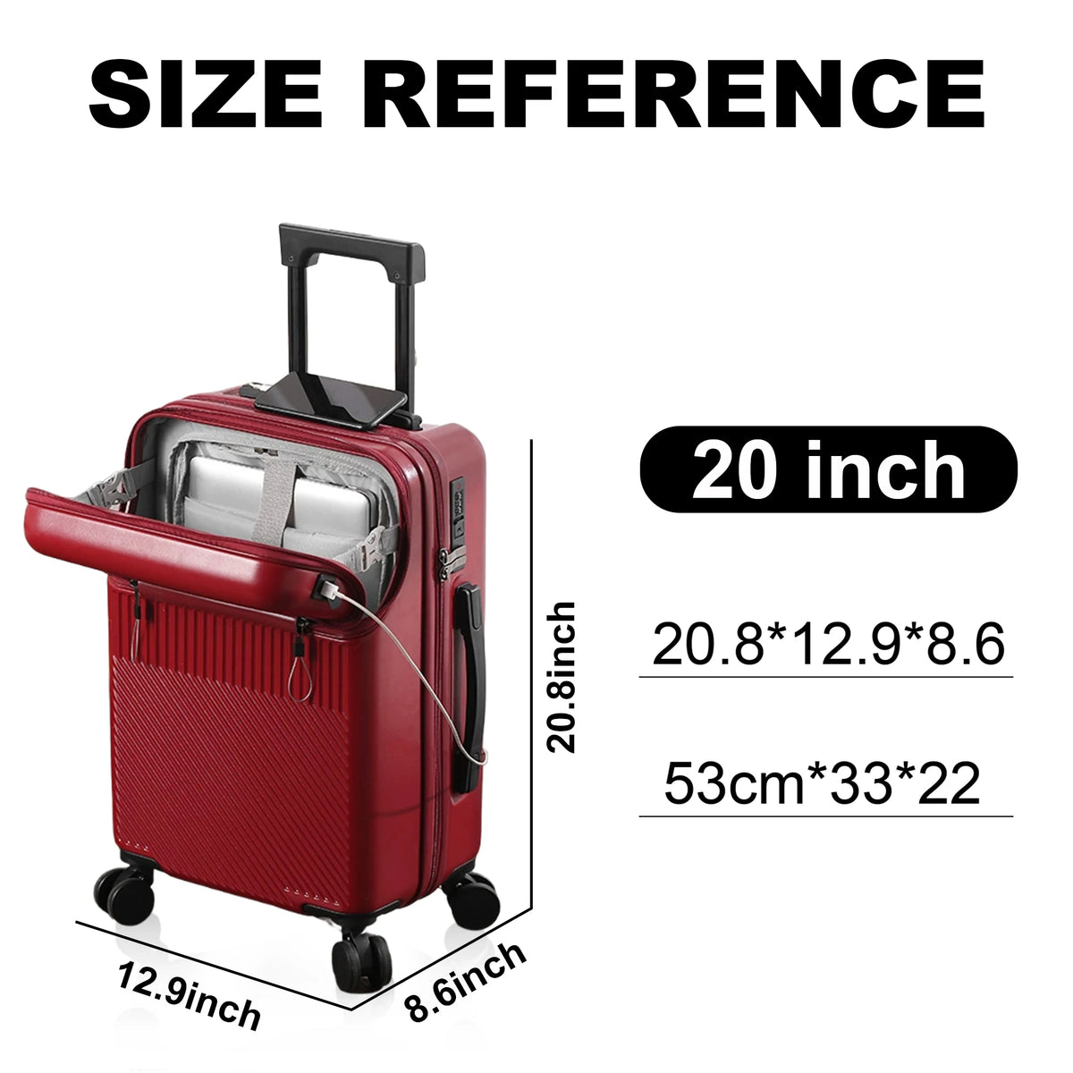 Premium Hardshell Travel Luggage With TSA Lock And Wheels