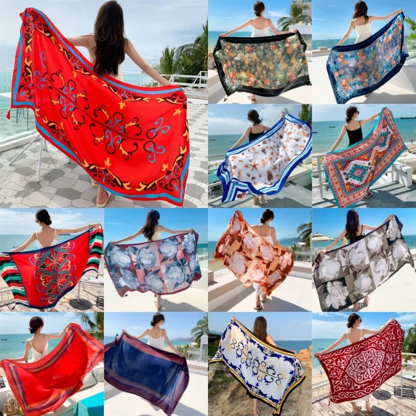 Scoiry 23 Styles Beach Cover Ups Pareo Sarong Wrap Swimsuit