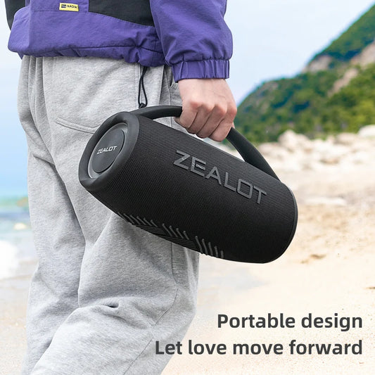 Zealot 80W Portable Bluetooth Speaker With Waterproof RGB TWS Stereo