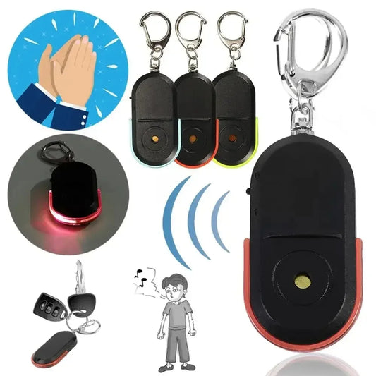 Anti-Lost Alarm Key Finder Locator Tracker Keychain Whistle Sound Smart Flashing Beeping With LED Light Anti Lost Keyring Finder