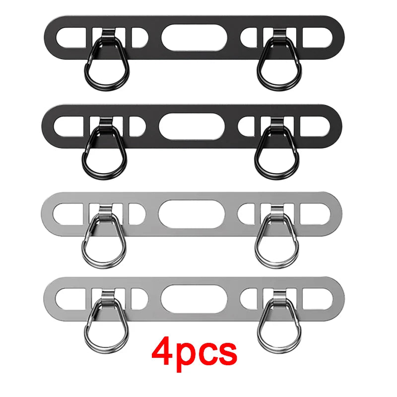 1pcs Stainless Steel Mobile Phone Lanyard Patch Side Hanging Clip Double Buckle Phone Straps Gasket Metal Connect Piece for