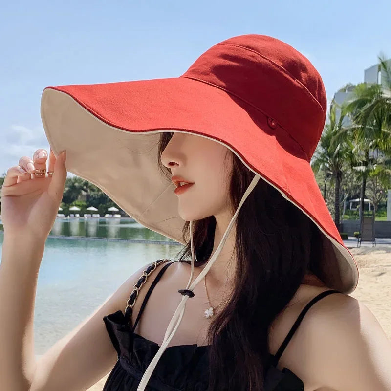 Wide Brim UPF 50 Sun Hat For Women Travel Protection