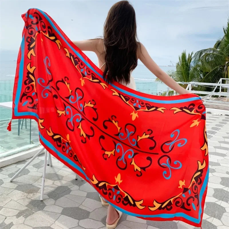 Scoiry 23 Styles Beach Cover Ups Pareo Sarong Wrap Swimsuit