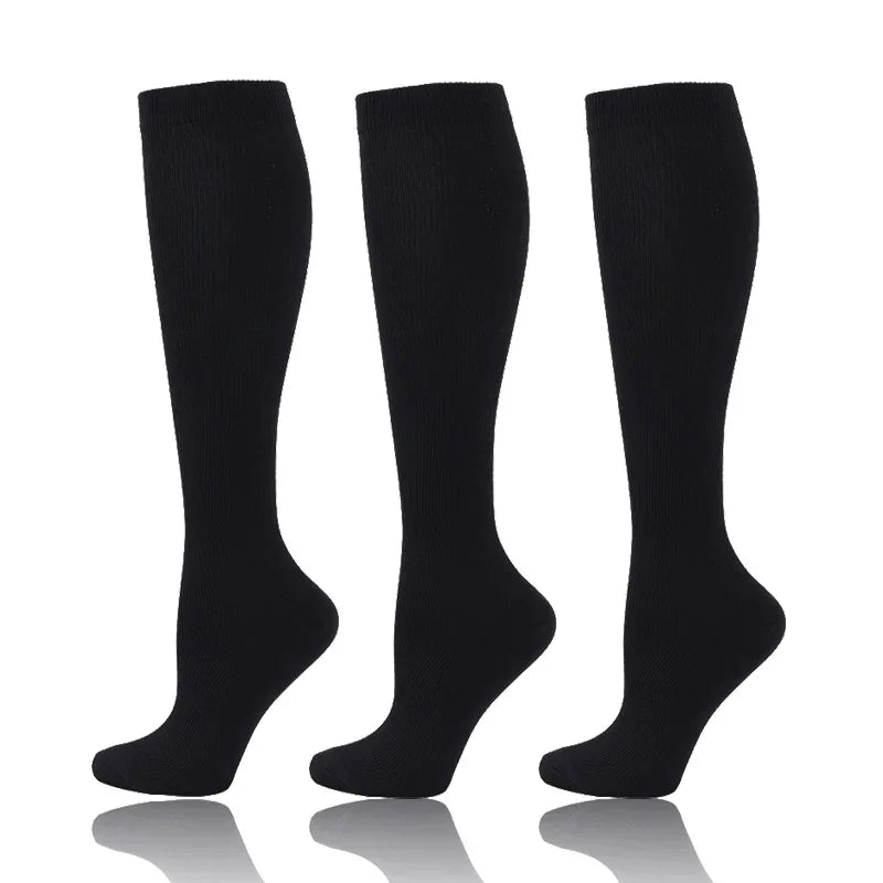 Compression Socks 30mmHg Unisex Three Pairs Knee High Pack