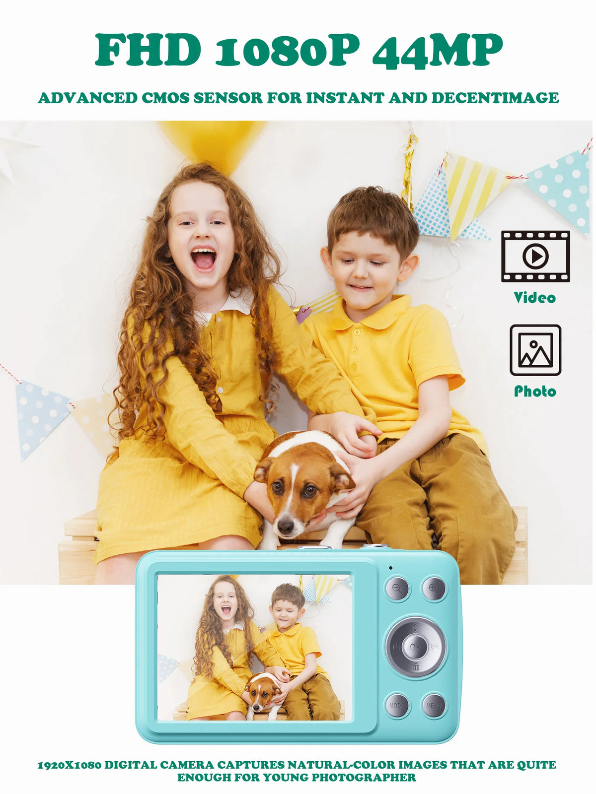 W&O 48MP Digital Camera With 16X Zoom And 32GB Memory