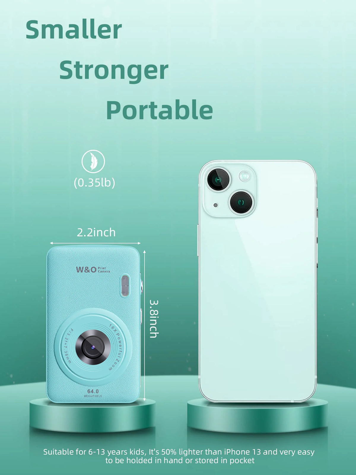 W&O 48MP Digital Camera With 16X Zoom And 32GB Memory
