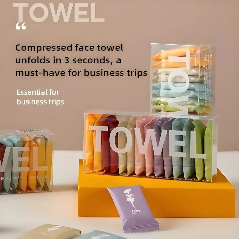 Pure Cotton Disposable Facial Towels Soft Portable For Business Travel