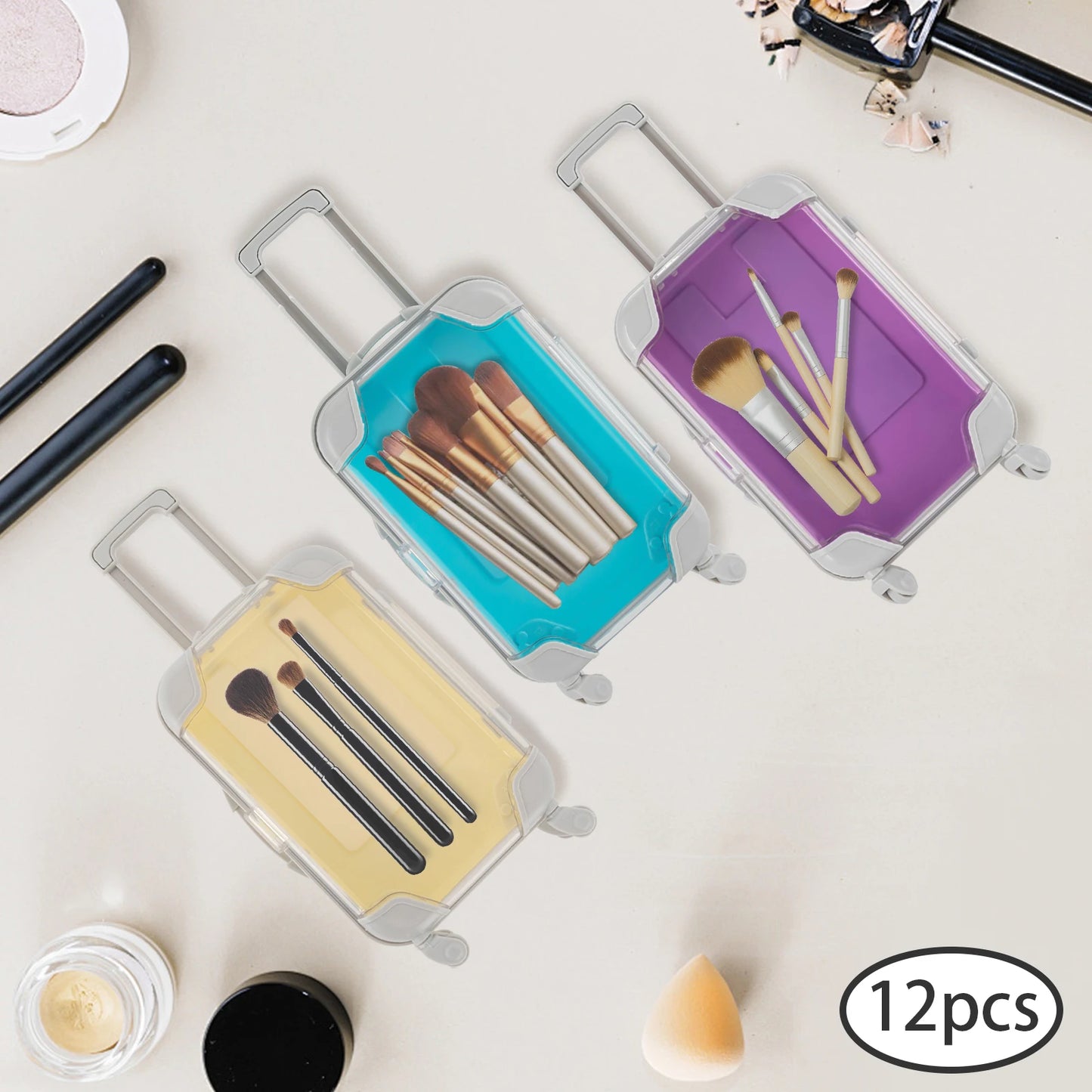 Mini Simulation Trolley Case Rolling Luggage Travel Birthday Party Gift