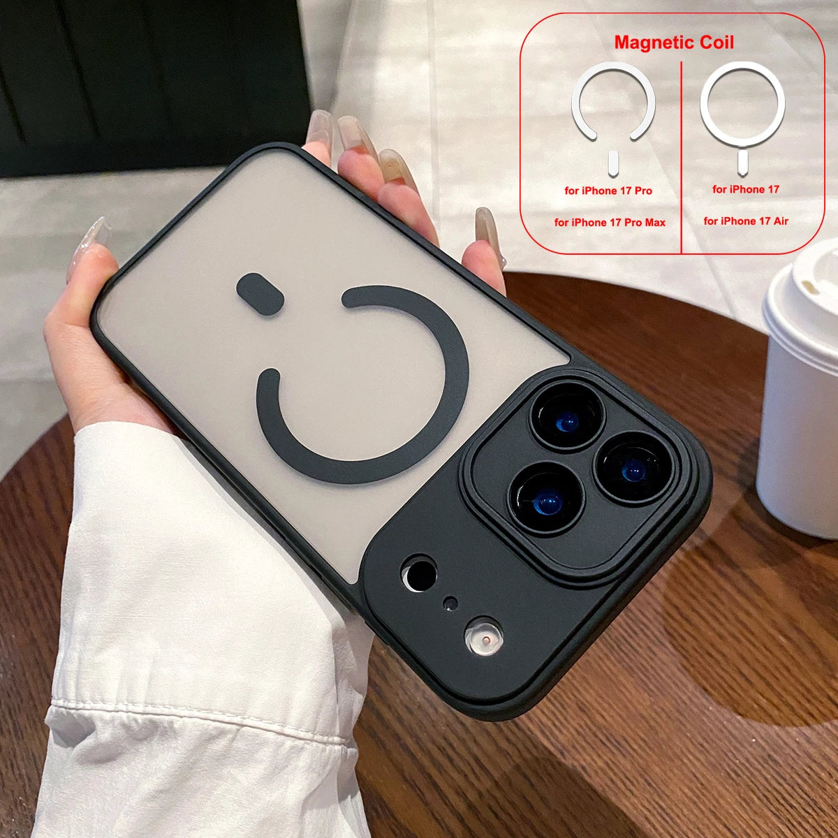 LICOERS Magnetic Case For iPhone 17 Pro Max Shockproof