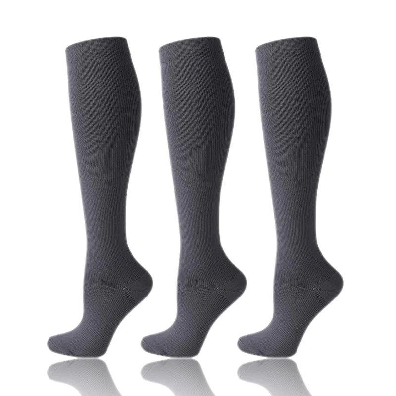 Compression Socks 30mmHg Unisex Three Pairs Knee High Pack