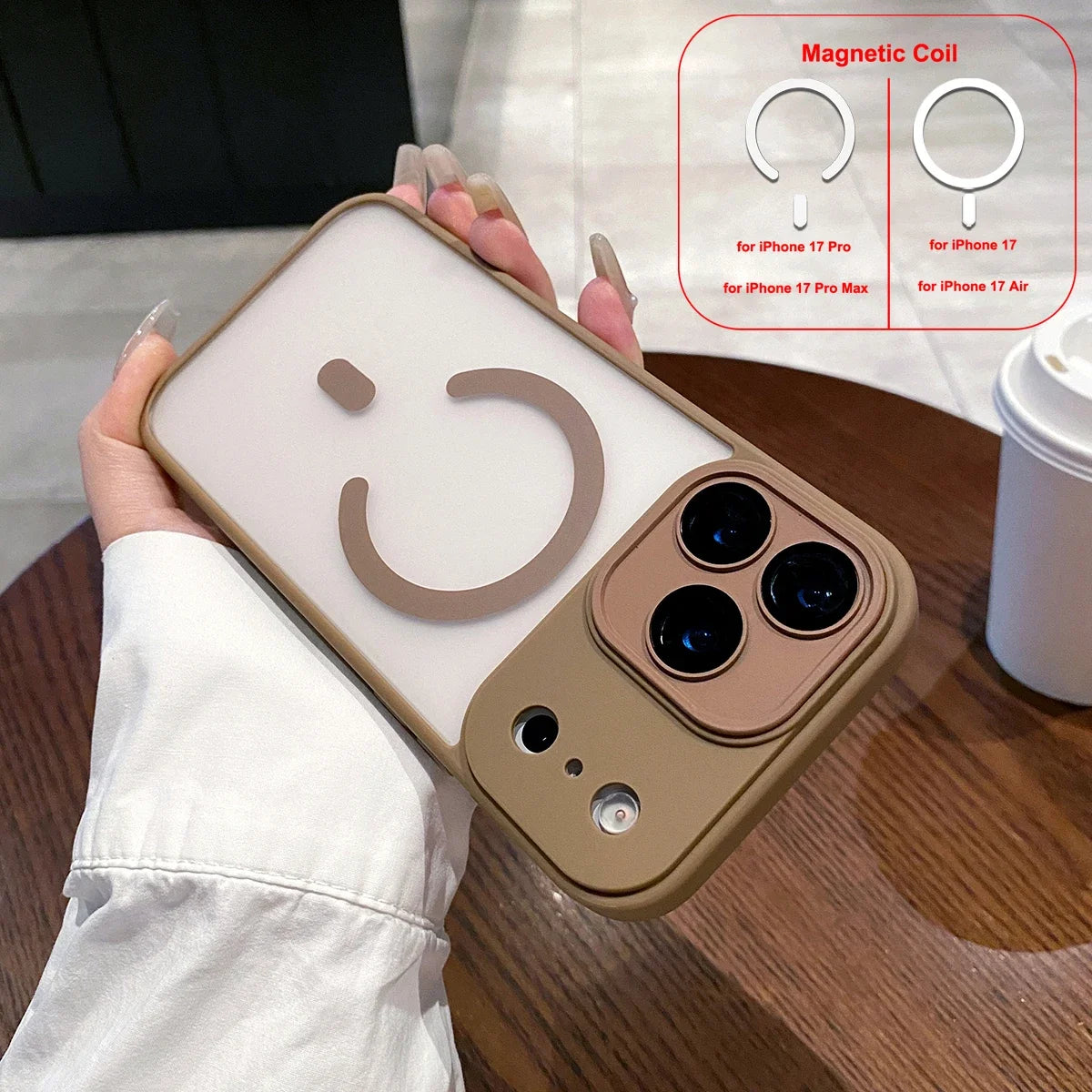 LICOERS Magnetic Case For iPhone 17 Pro Max Shockproof