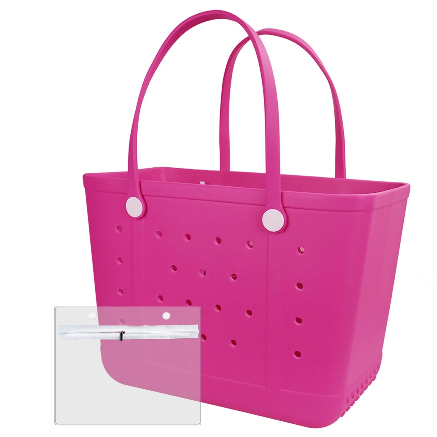 Ladies Rubber Beach Bag Sand Proof Travel Handbag Free Gift