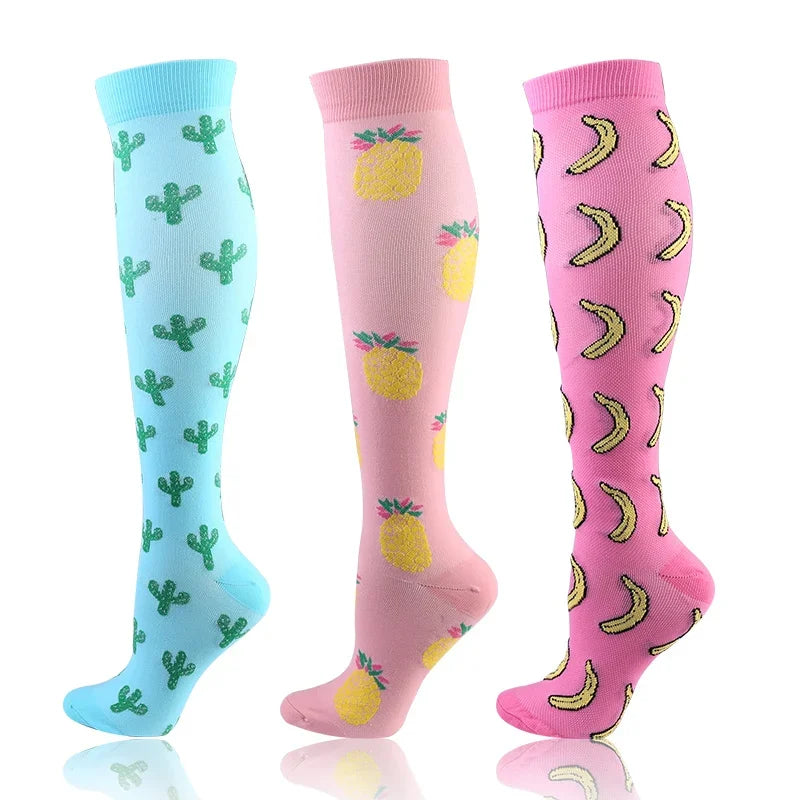 Compression Socks 30mmHg Unisex Three Pairs Knee High Pack