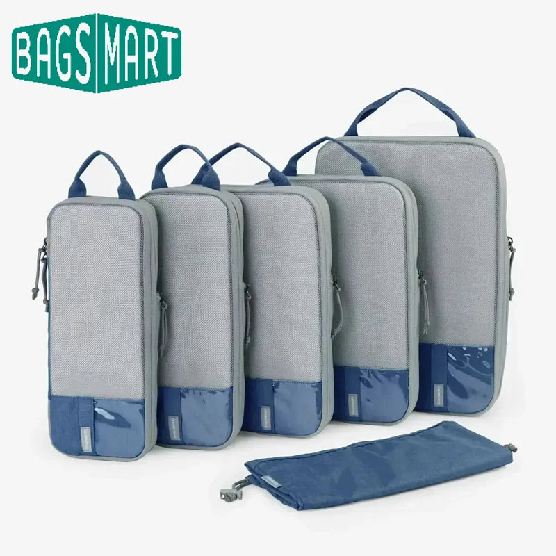 BAGSMART Compression Packing Cubes for Travel and Luggage Organization