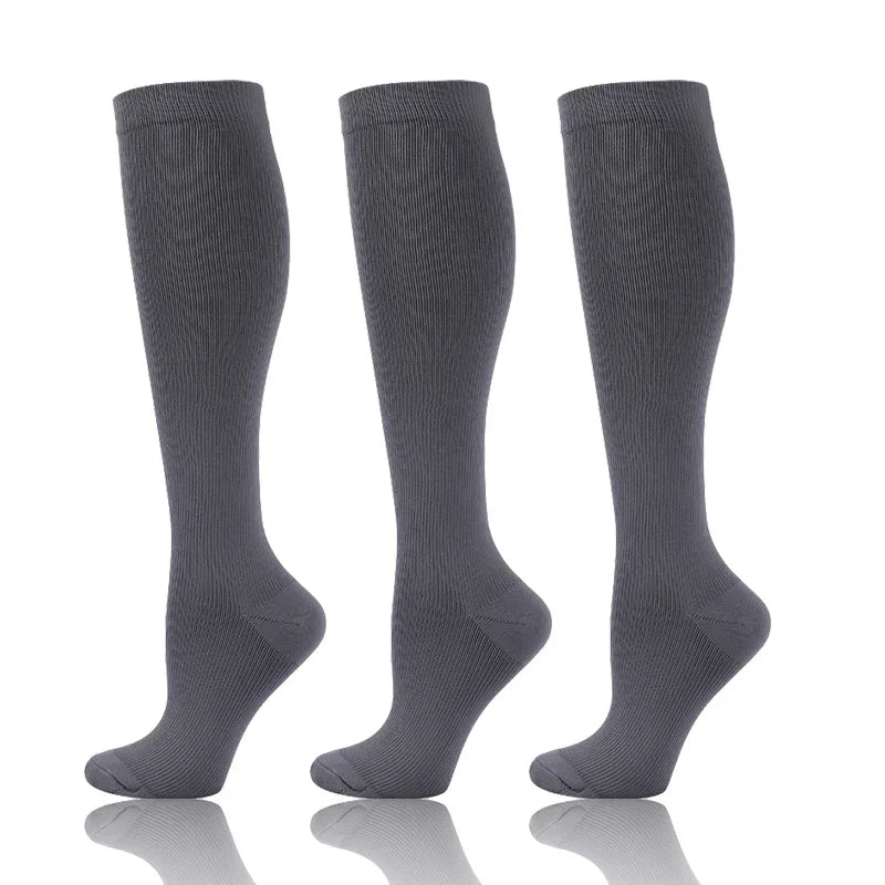 Compression Socks 30mmHg Unisex Three Pairs Knee High Pack