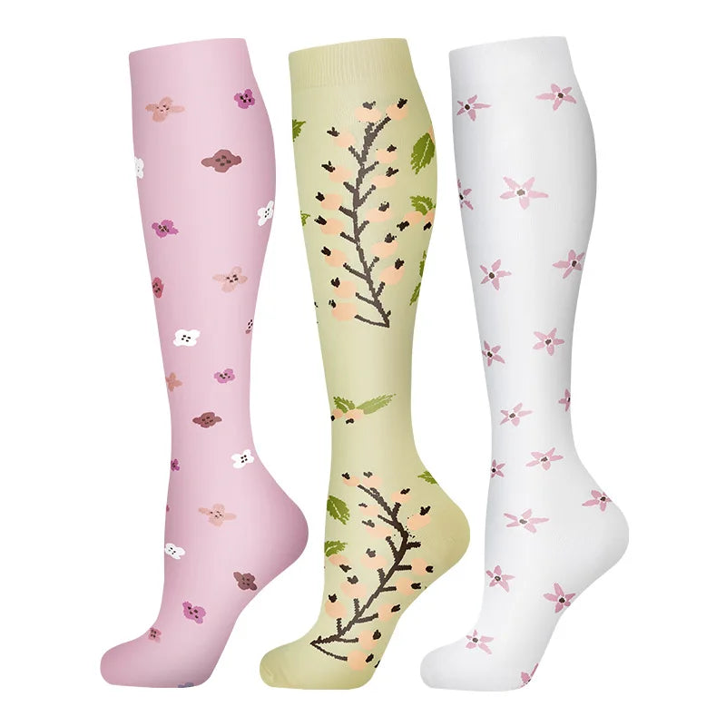 Compression Socks 30mmHg Unisex Three Pairs Knee High Pack