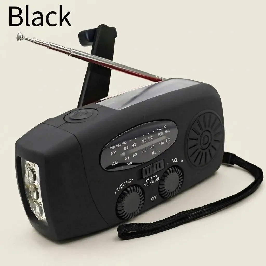 Solar Hand Crank NOAA Weather Radio With Emergency Power Bank