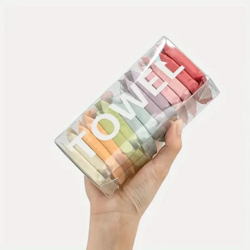 42PCS Disposable Compressed Face Towels, Thick Portable Washcloths for Travel, Beauty, Makeup & Skincare